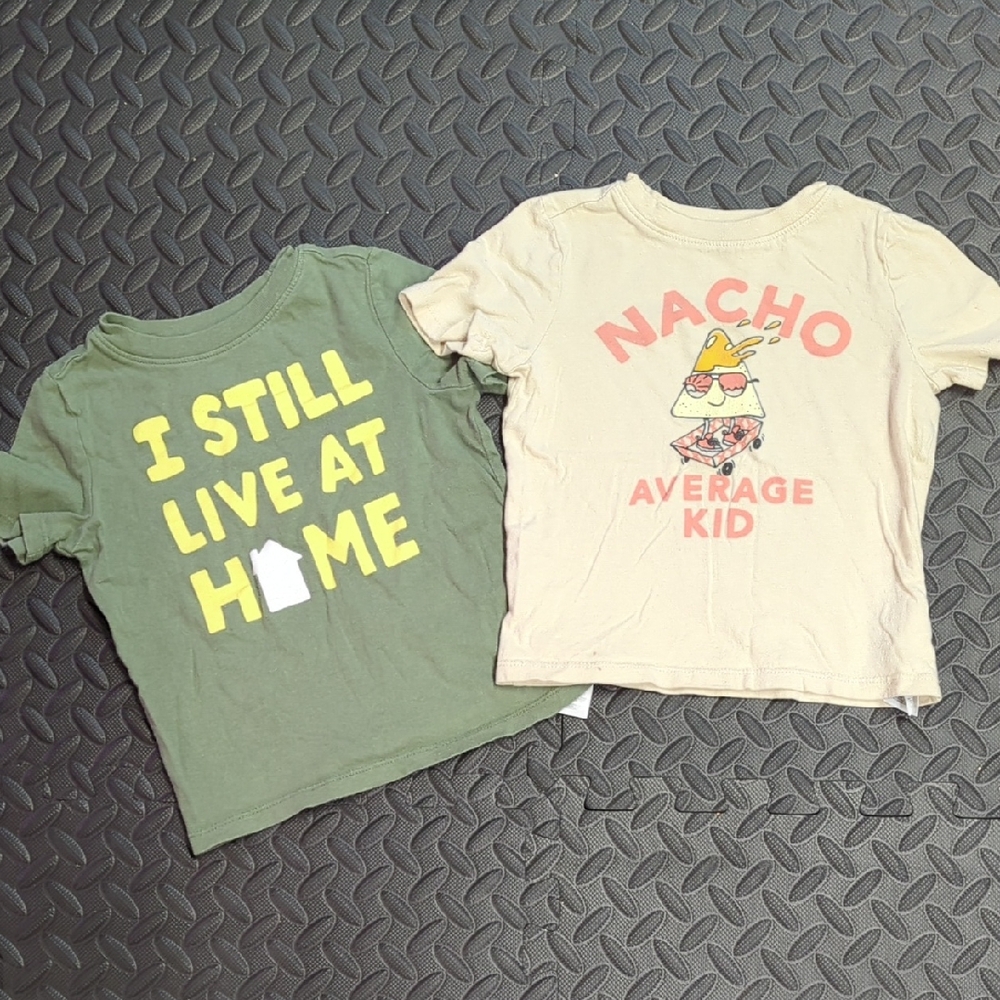 Old Navy 3t Kids Graphic T-Shirts - Green and Cream